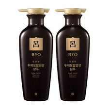 Champú nutricional para cuero cabelludo con ginseng Ryo JinSaengBo 400 ml × 2 cuidado herbal coreano