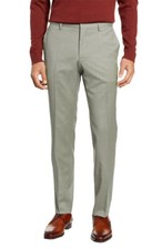 Pantalón Hugo Boss Hombre Giro5 Slim-Fit Frente Plano, Beige Medio, 38R (5196-10)