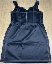 Vestido Vaina Bar III Para Mujer XXL Negro Blanco Costuras en Contraste Estilo 100061504