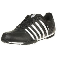 K-SWISS Hombres Blanco y Negro Arvee 1.5 Cuero Entrenadores Zapatos UK 9 NUEVO