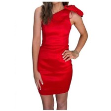 Nuevo con etiquetas Vestido Vaina Karlie Un Hombro Lazo Para Mujer Grande Rojo Ocasión para Eventos Fiesta