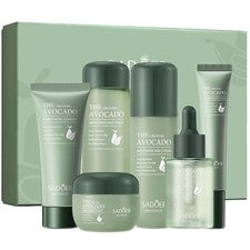 Set para el cuidado de la piel 6 piezas aguacate limpiador facial suero facial crema para ojos tónico