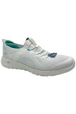 Zapatillas elásticas veganas lavables Skechers GOWalk Joy blancas