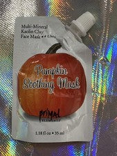 🎃 Primal Elements * Mascarilla calmante de calabaza * 4 tratamientos faciales * 1,18 oz.