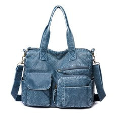 Moda Para mujeres Imitación Cuero Bolso de Mano Carteras Retro Informal Bolso de Mano Bolso de Hombro