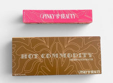 Pinky B Beauty Juego de 2 Piezas Paleta Bronceadora, Brillo Labial Plumper Tamaño Completo Nuevo con Caja