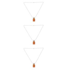 Collar colgante de botella de perfume 3 piezas - Botellas difusoras de aceite esencial de vidrio de 3 ml