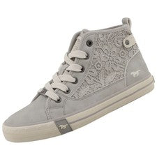 Zapatillas altas Mustang para mujer gris 26M0242001-grey booty