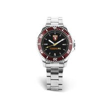 Orologio Uomo TORINO FC P-T7476UNR Bracciale Acciaio Nero Bordeaux OFFICIAL