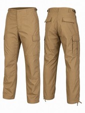 NUEVO CON ETIQUETAS LAPG Ripstop Mil-Spec BDU Pantalones tácticos para hombre grandes largos 38x34 marrón coyote