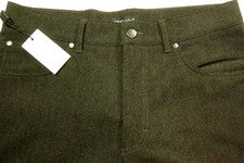 Pantalones de mezclilla St. Croix Crosswale Cord nuevos con etiquetas $275 en espresso hechos a mano en Italia 33 W