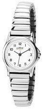 Reloj Limit Damas Pulsera Expansible Plateada Esfera Blanca 6999