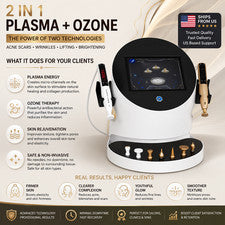 Máquina facial 2 en 1 plasma ozono rejuvenecimiento de la piel equipo de spa antienvejecimiento EE. UU.