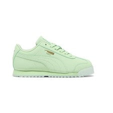 PUMA Roma Invertido Niebla Con Cordones Jóvenes Niñas Verde Tenis Zapatos Informales 3995610