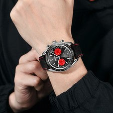 Reloj Pulsera Impermeable Moda Cuero Para Hombre Informal Cronómetro Fecha SKMEI 9292