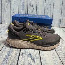 Brooks Divide 6 Para hombres Trail Running Zapatos Entrenadores Conejo Negro Golden Hour Reino Unido 9