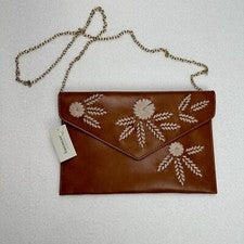Francesca's Bandolera Sobre Cartera Mujer Floral Coñac Boho Clásico Mínimo