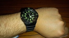 Montre Casio (étanchéité 100m) - Nage, Sport d'extérieur / Vert Fluo
