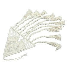 Tapiz Borla Decorativo Hecho a Mano Tejido Colgante de Pared Macramé Hogar