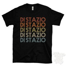CAMISETA DI STAZIO ESTILO RETRO REPETIDO Hombre y Mujer Novedad Genial Nombre Regalo