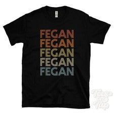CAMISETA FEGAN ESTILO RETRO REPETIDO Hombre y Mujer Novedad Genial Nombre Regalo