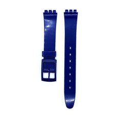 Correa de reloj Swatch para mujer de repuesto 12 mm PVC azul, negro, transparente, blanco