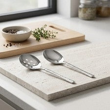 Servirl?ffel Set 21,6 x 6,1 cm + 21,7 x 6,2 cm para gastronomía