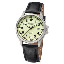 Regent Herren Armbanduhr Analog Lederarmband schwarz UR1092569