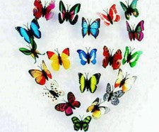 Mariposas Artificiales con Imán Decoraciones Hogar 12 24 36 100 Piezas/Pack Pieza