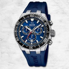 Jaguar reloj para hombres silicona azul Jaguar Ceramic reloj de pulsera UJ1021/1