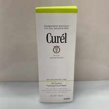 Lavado facial espumoso control aceite cuidado equilibrio piel curel - 5 fl oz