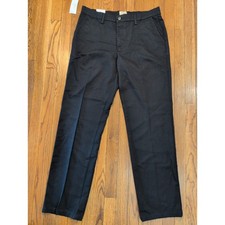Pantalones St Johns Bay Para Hombres Negros Calce Clásico Fácil Cuidado Elastizados Frente Plano 34x32 Nuevos con Etique