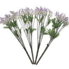 4 piezas decoración de pared para el hogar foto utilería lavanda imitación flores falsas
