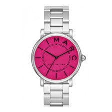 NUEVO RELOJ MARC JACOBS MJ3524 DAMAS ROXY ESFERA ROSA CORREA PLATEADA - GARANTÍA