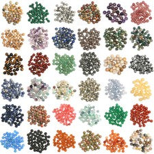 Cuentas de piedras preciosas 4/6/8 mm bola piedra preciosa piedra natural opciones