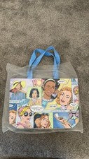 Bolso de Mano ESTEE LAUDER Cómic Tema Playa, Bolso Shopper, Grande 12x17 NUEVO