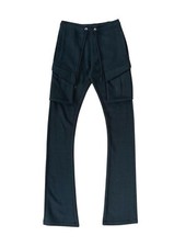 Pantalones de chándal apilados cargo polar RB 12am estilo nacional # 6612SP color: negro
