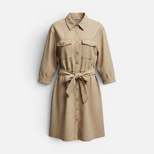 "Vestido mujer Mavi beige, S KHU35"