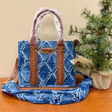 Bolso Bandolera Wrangler Denim Cartera Vaquera del Suroeste Correa de Guitarra Nuevo con Etiquetas