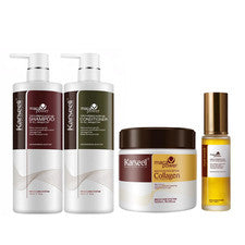 Set de cuidado hidratante para el cabello con colágeno, mascarilla aceite champú acondicionador