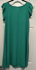 Nueva Colección Mujer Vestido Verde Talla Pequeña Nuevo