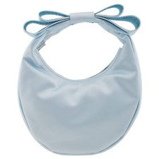 Bolso Mach and Mach pequeño con asa superior satinada Cadeau R24-B0065-CRP-952-AZUL CIELO