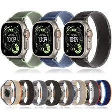Correa deportiva de nailon Trail Loop para Apple Watch 11 10 9 8 SE 44/45/46/49 mm Ultra 3 2