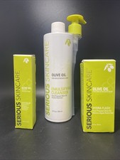 SERIOUS CUIDADO DE LA PIEL ACEITE DE OLIVA HYDRA FLASH GEL-Bálsamo para Ojos - Gel Facial - Limpiador