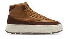 Zapatos Reebok Club C Geo Mid Marrón Salvaje Cepillo Marrón Beige Verdadero GZ2235 Para Mujer NUEVO