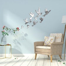 Decoración del hogar Decoración de pared para sala de estar Adhesivo acrílico Superficie de espejo