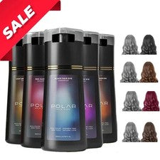 Champú tinte para cabello Polar, champú para el cuidado del cabello 200 ml/6,7 oz 4 colores