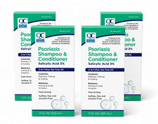 Champú y acondicionador Quality Choice para psoriasis del cuero cabelludo, 11 oz, paquete de 4 medicados