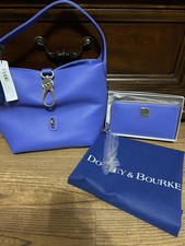 Juego de bolso y billetera Dooney Bourke para mujer periwinkle nuevo muy bonito