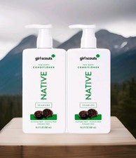 Acondicionador Native Thin Mints Girl Scouts 16,5 OZ paquete de 2 voluminizadores para el cuidado del cabello